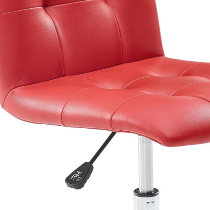 Prim Armless Mid Back Office Chair by Modway