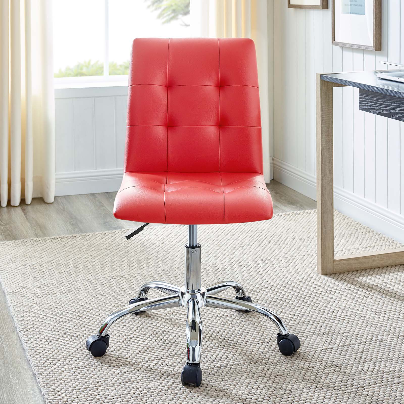 Prim Armless Mid Back Office Chair by Modway