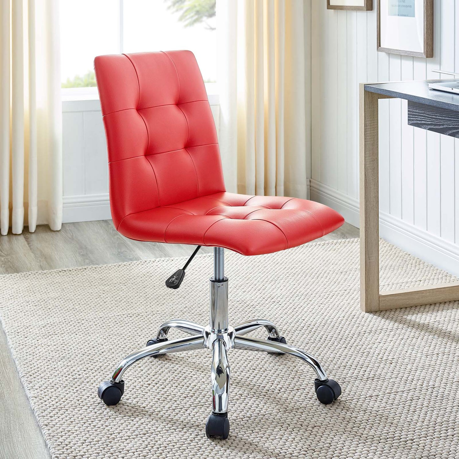 Prim Armless Mid Back Office Chair by Modway