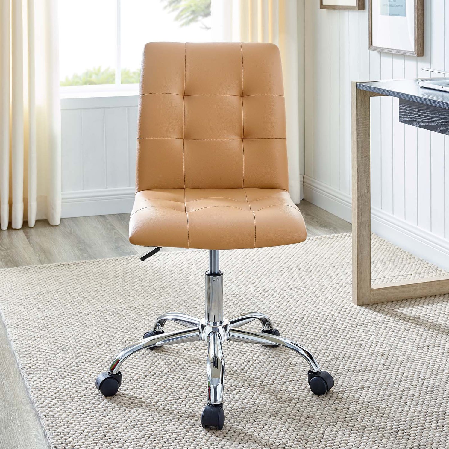 Prim Armless Mid Back Office Chair by Modway