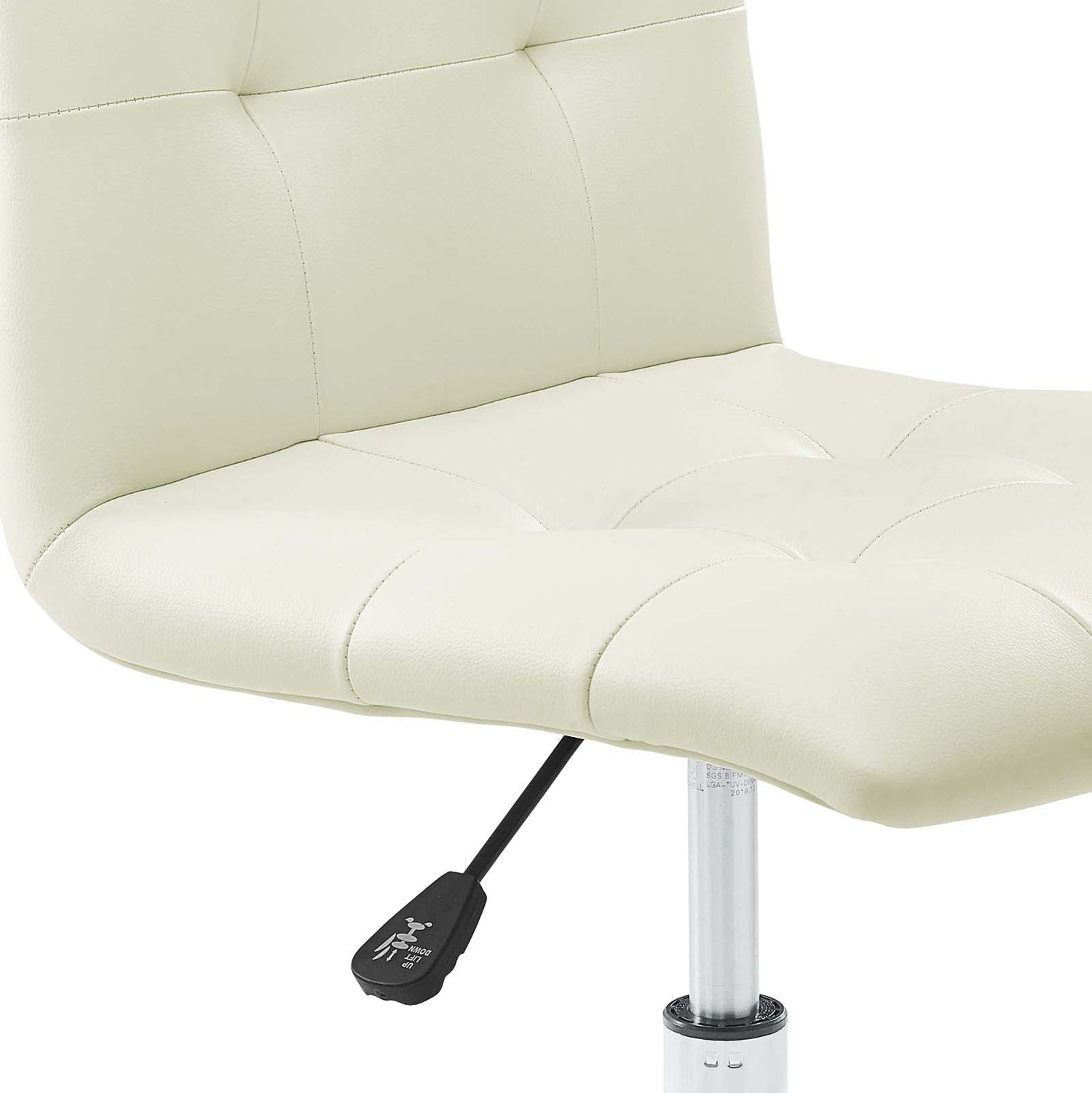 Prim Armless Mid Back Office Chair by Modway