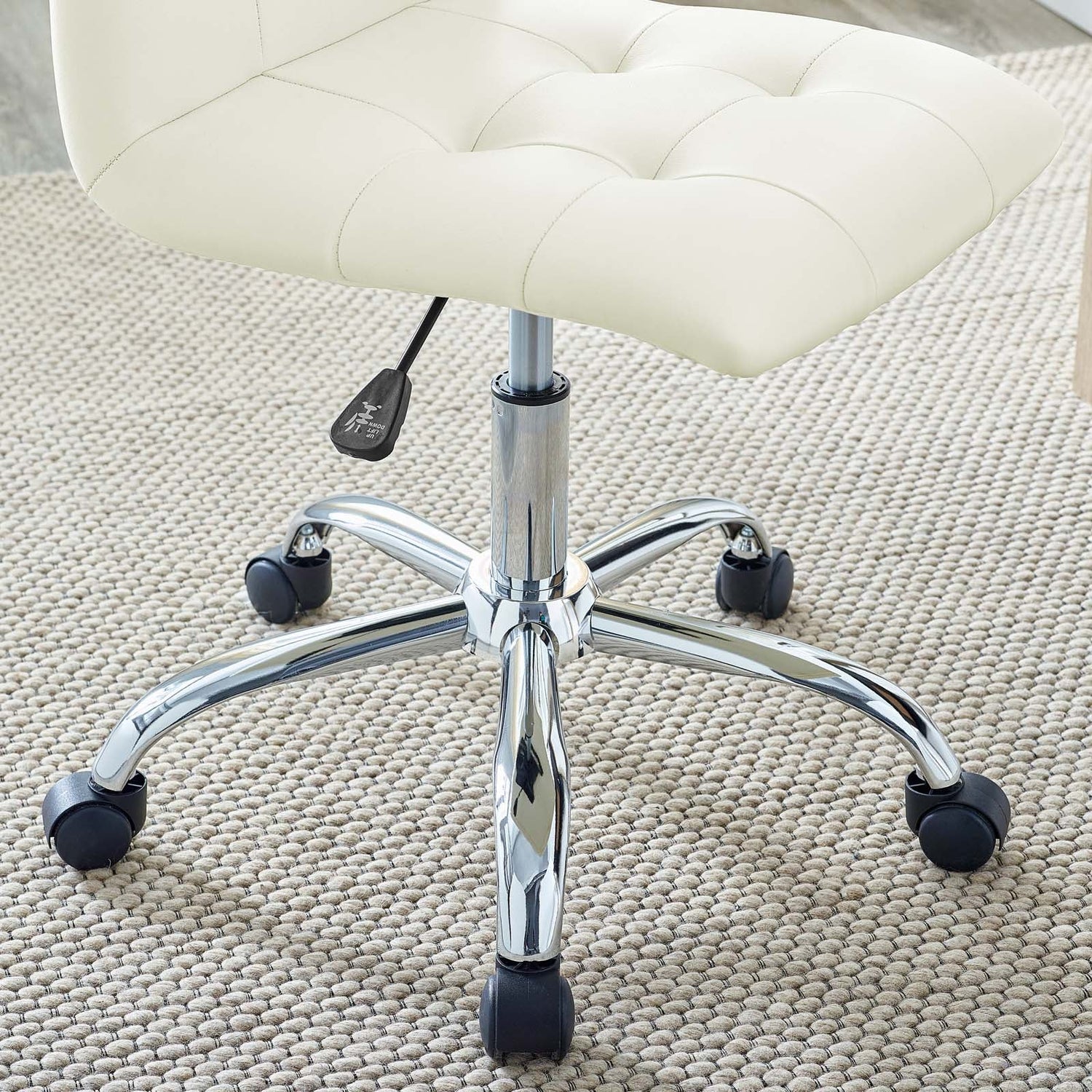 Prim Armless Mid Back Office Chair by Modway