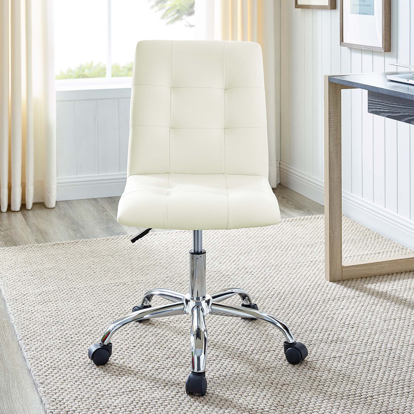 Prim Armless Mid Back Office Chair by Modway