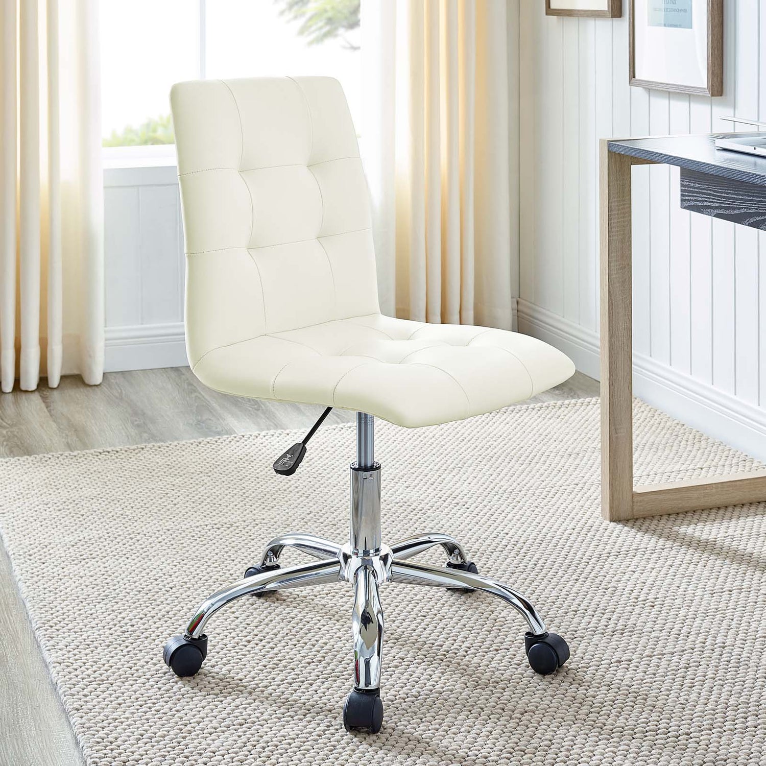 Prim Armless Mid Back Office Chair by Modway