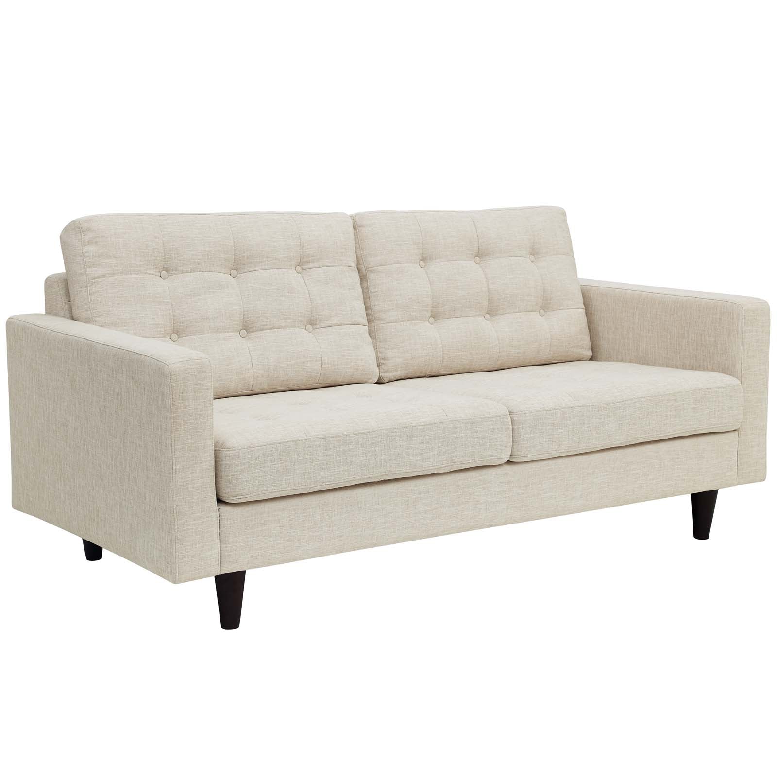 Empress Upholstered Fabric Loveseat By HouseBean