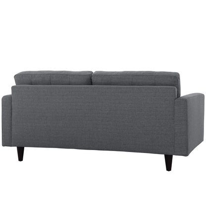 Empress Upholstered Fabric Loveseat By HouseBean