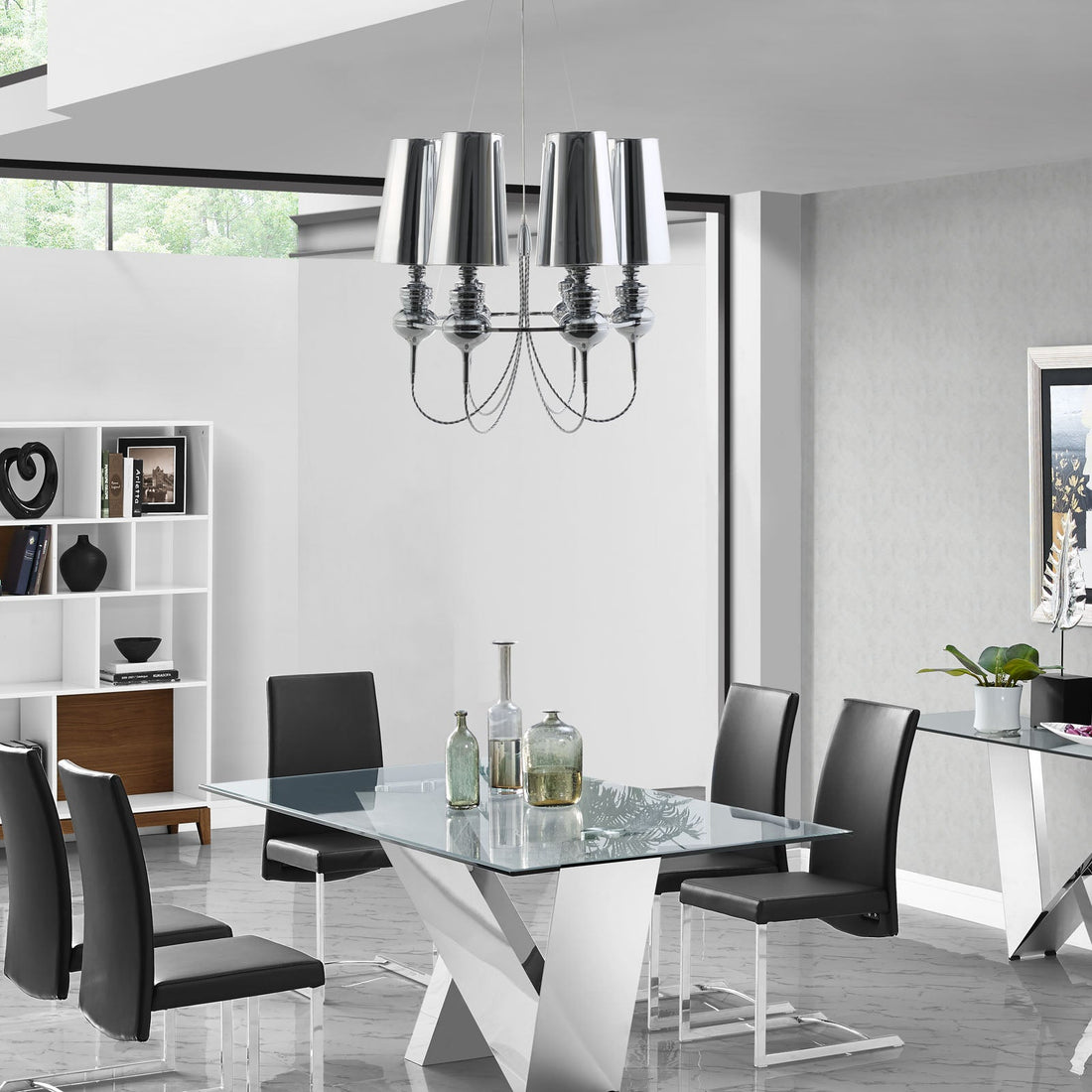 Tapestry Stainless Steel Chandelier by Modway