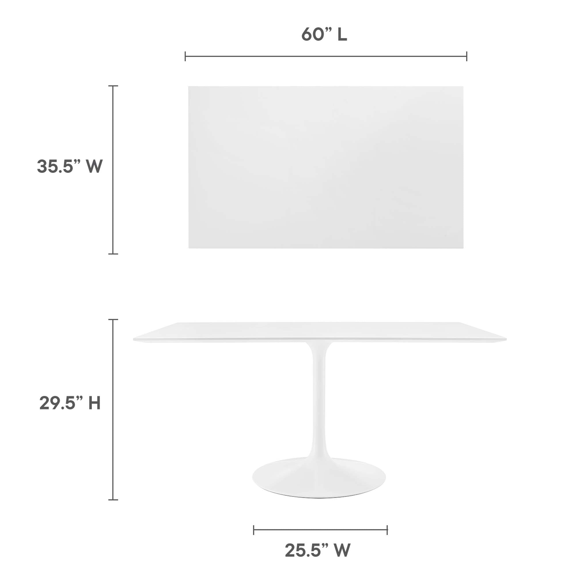 Lippa Rectangle Wood Dining Table by Modway