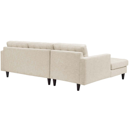 Empress Left-Facing Upholstered Fabric Sectional Sofa by Modway