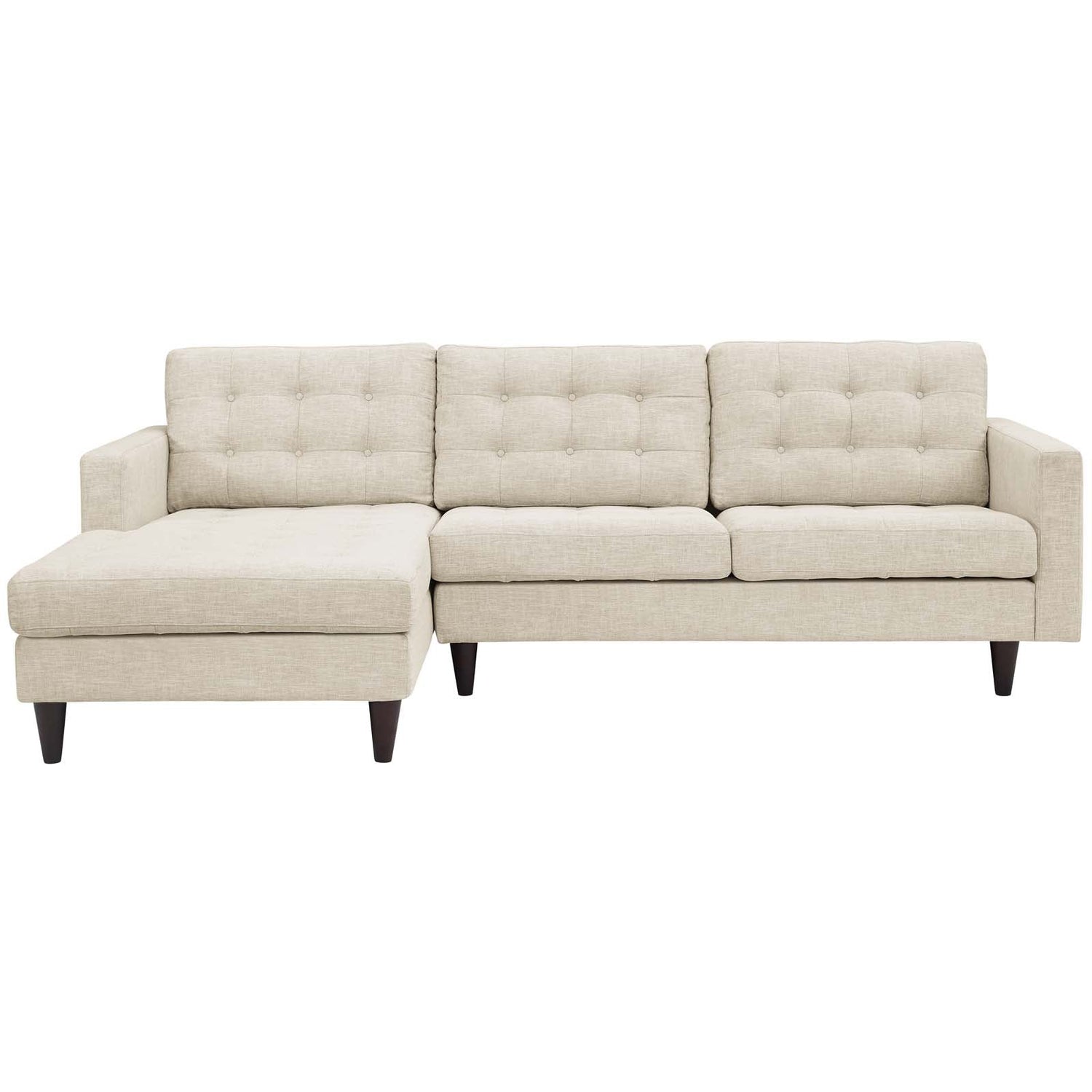 Empress Left-Facing Upholstered Fabric Sectional Sofa by Modway