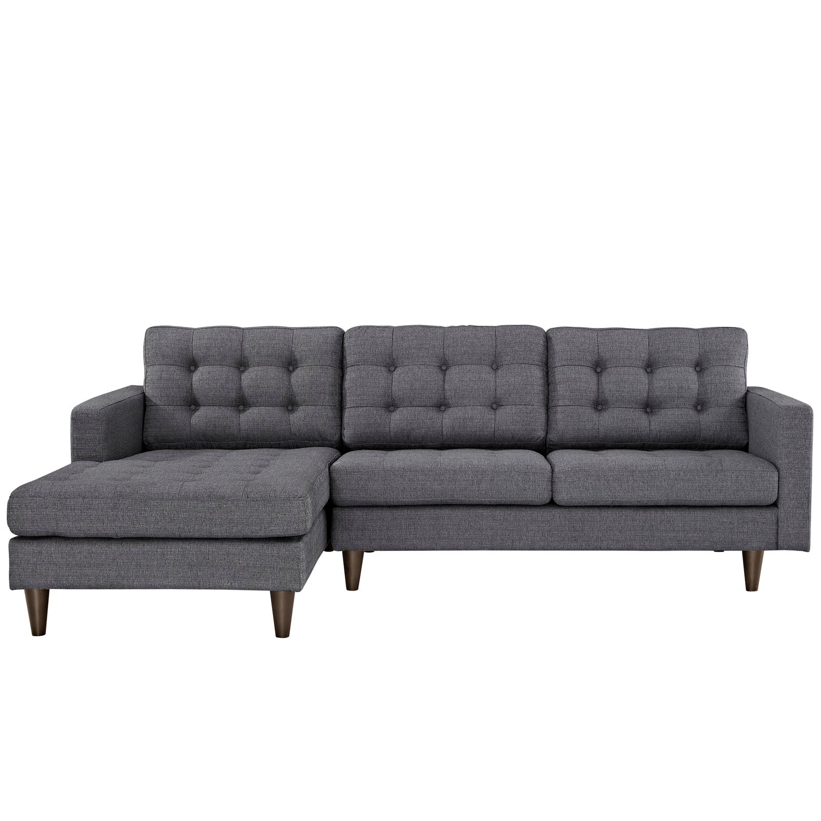 Empress Left-Facing Upholstered Fabric Sectional Sofa by Modway