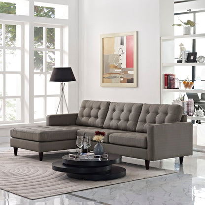 Empress Left-Facing Upholstered Fabric Sectional Sofa by Modway