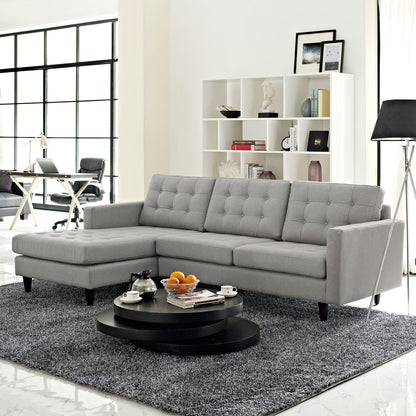 Empress Left-Facing Upholstered Fabric Sectional Sofa by Modway