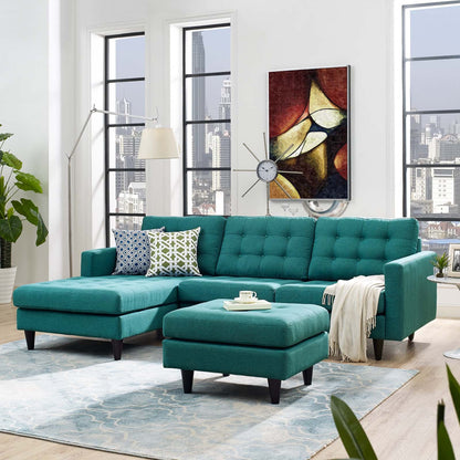 Empress Left-Facing Upholstered Fabric Sectional Sofa by Modway