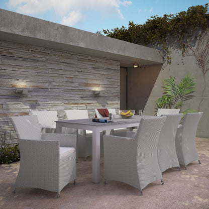 Junction 9 Piece Outdoor Patio Dining Set by Modway