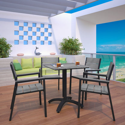 Maine 5 Piece Outdoor Patio Dining Set by Modway