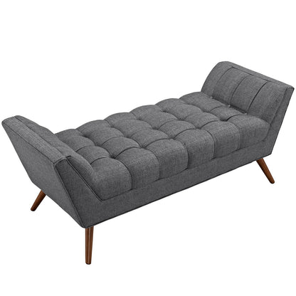 Response Medium Upholstered Fabric Bench By HouseBean