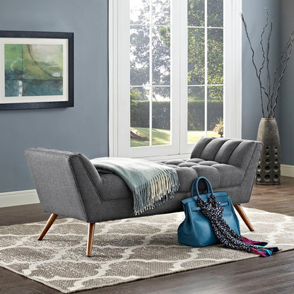 Response Medium Upholstered Fabric Bench By HouseBean