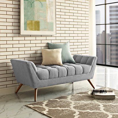 Response Medium Upholstered Fabric Bench By HouseBean