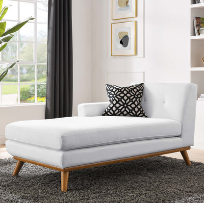 Engage Left-Facing Upholstered Fabric Chaise by Modway
