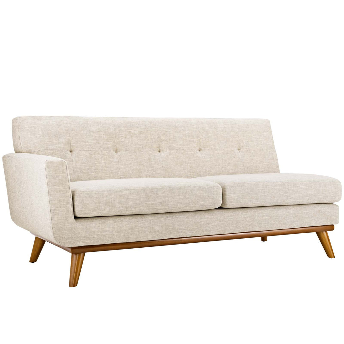 Engage Left-Arm Upholstered Fabric Loveseat By HouseBean