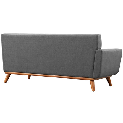 Engage Left-Arm Upholstered Fabric Loveseat By HouseBean