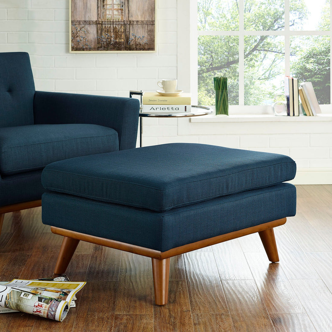 Engage Upholstered Fabric Ottoman by Modway