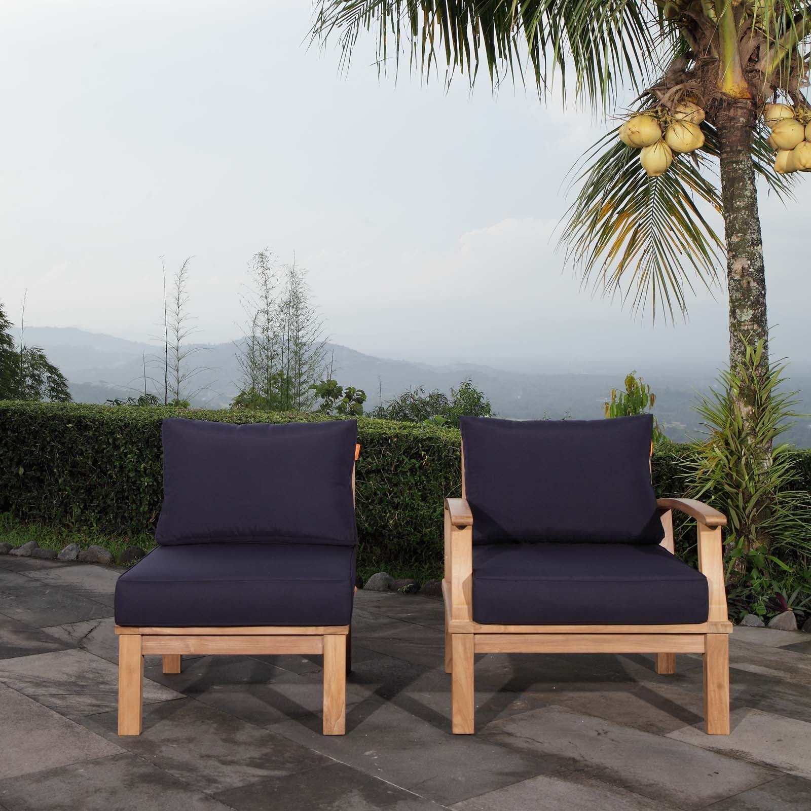 Marina 2 Piece Outdoor Patio Teak Set by Modway