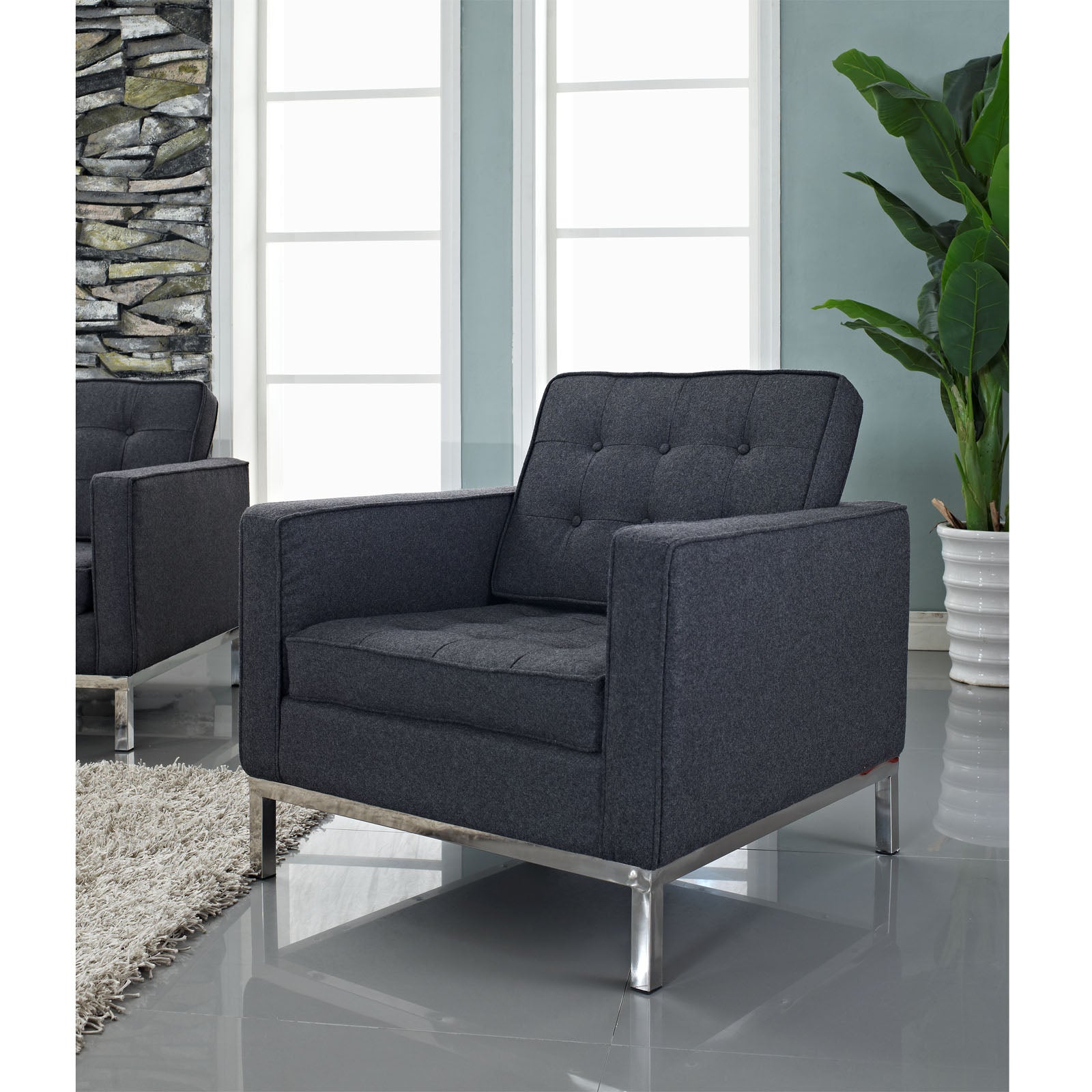 Loft Wool Armchair by Modway