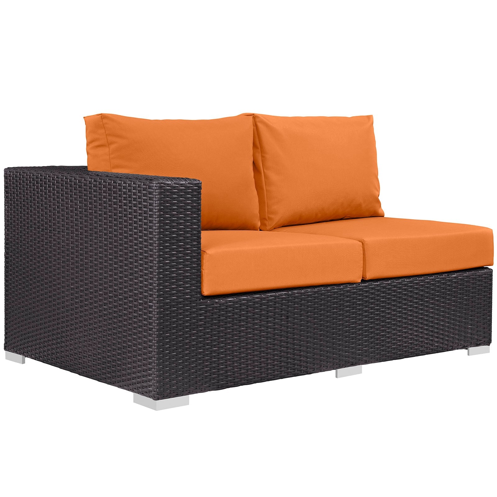 Convene Outdoor Patio Left Arm Loveseat By HouseBean