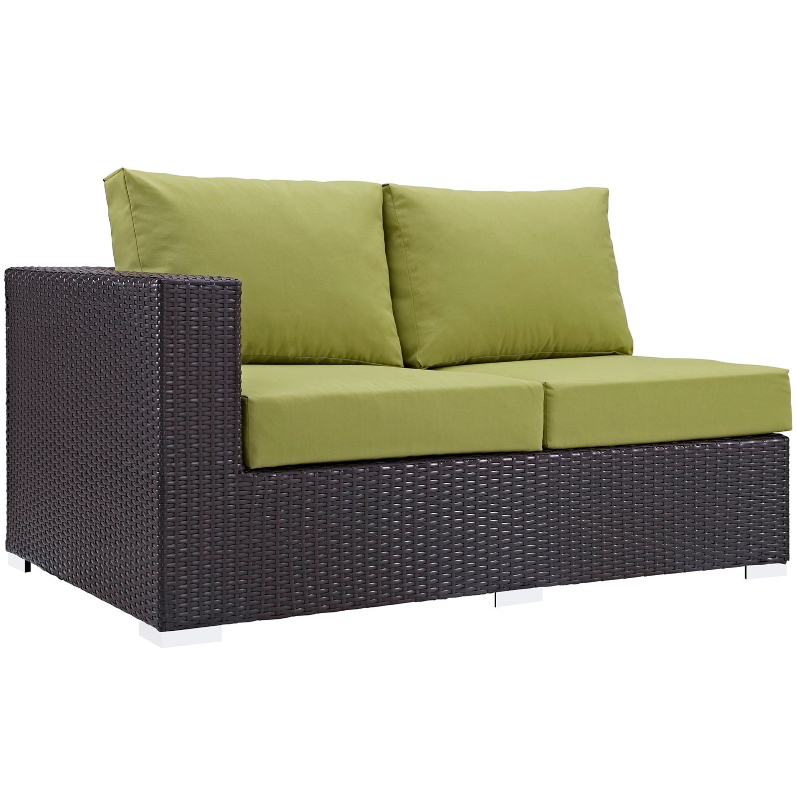 Convene Outdoor Patio Left Arm Loveseat By HouseBean