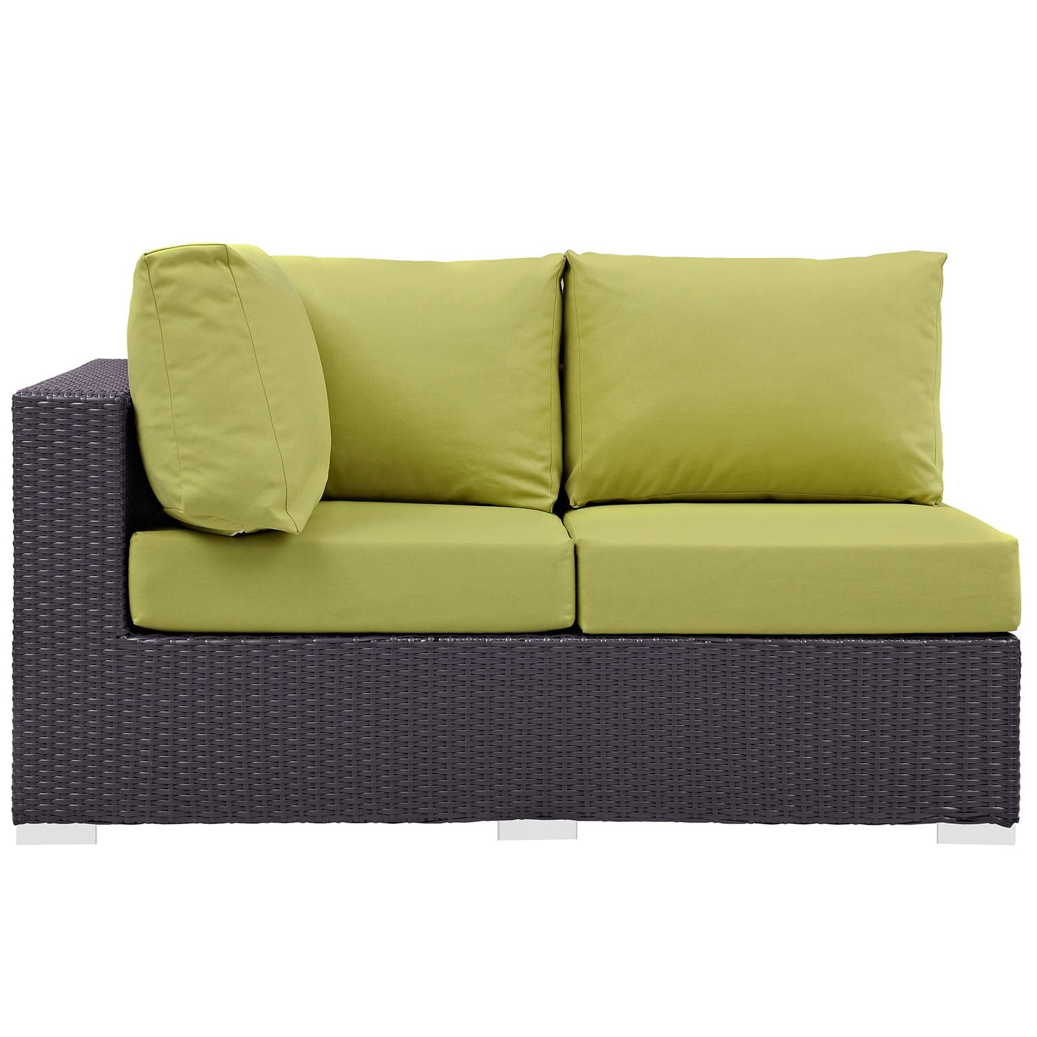 Convene Outdoor Patio Left Arm Loveseat By HouseBean