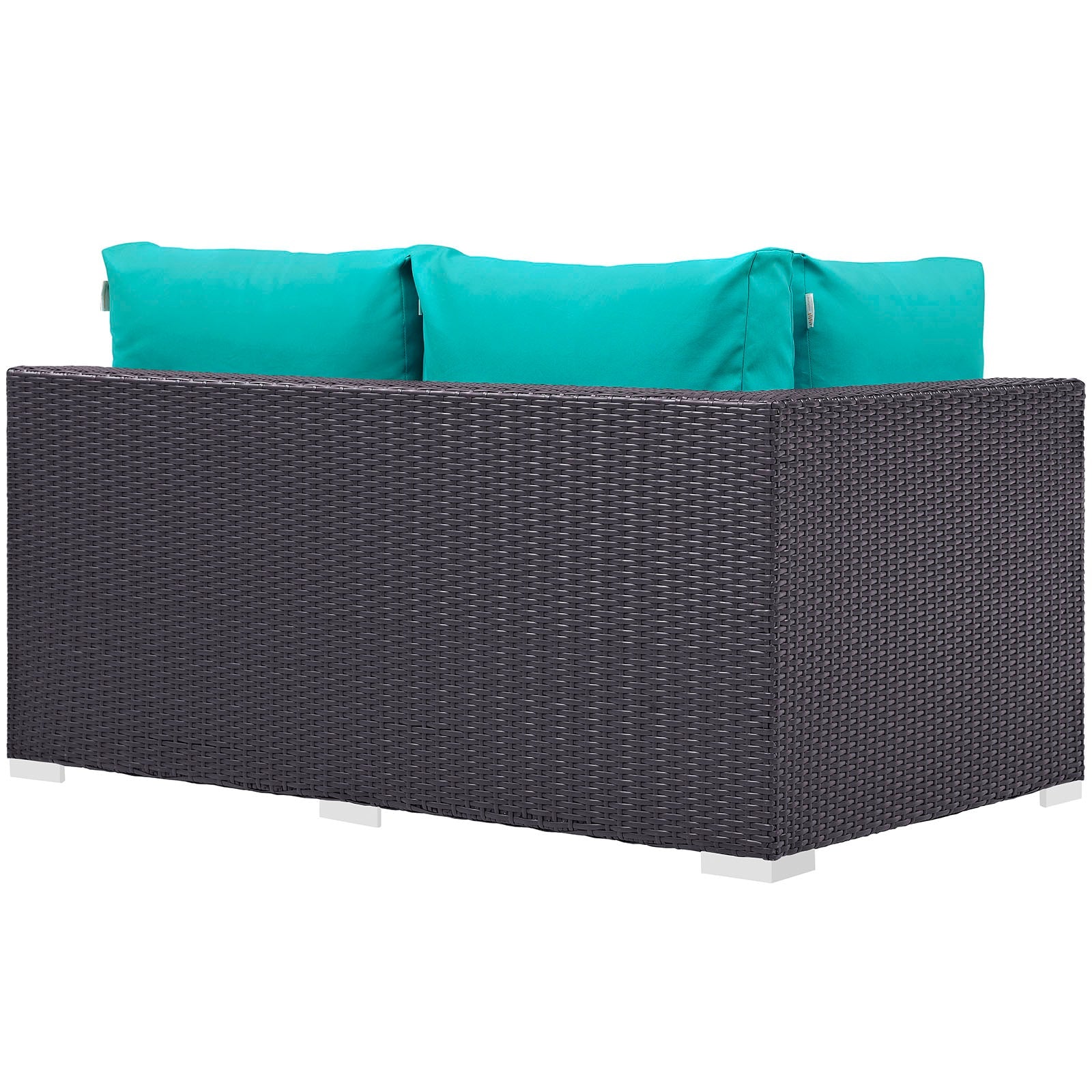 Convene Outdoor Patio Left Arm Loveseat By HouseBean