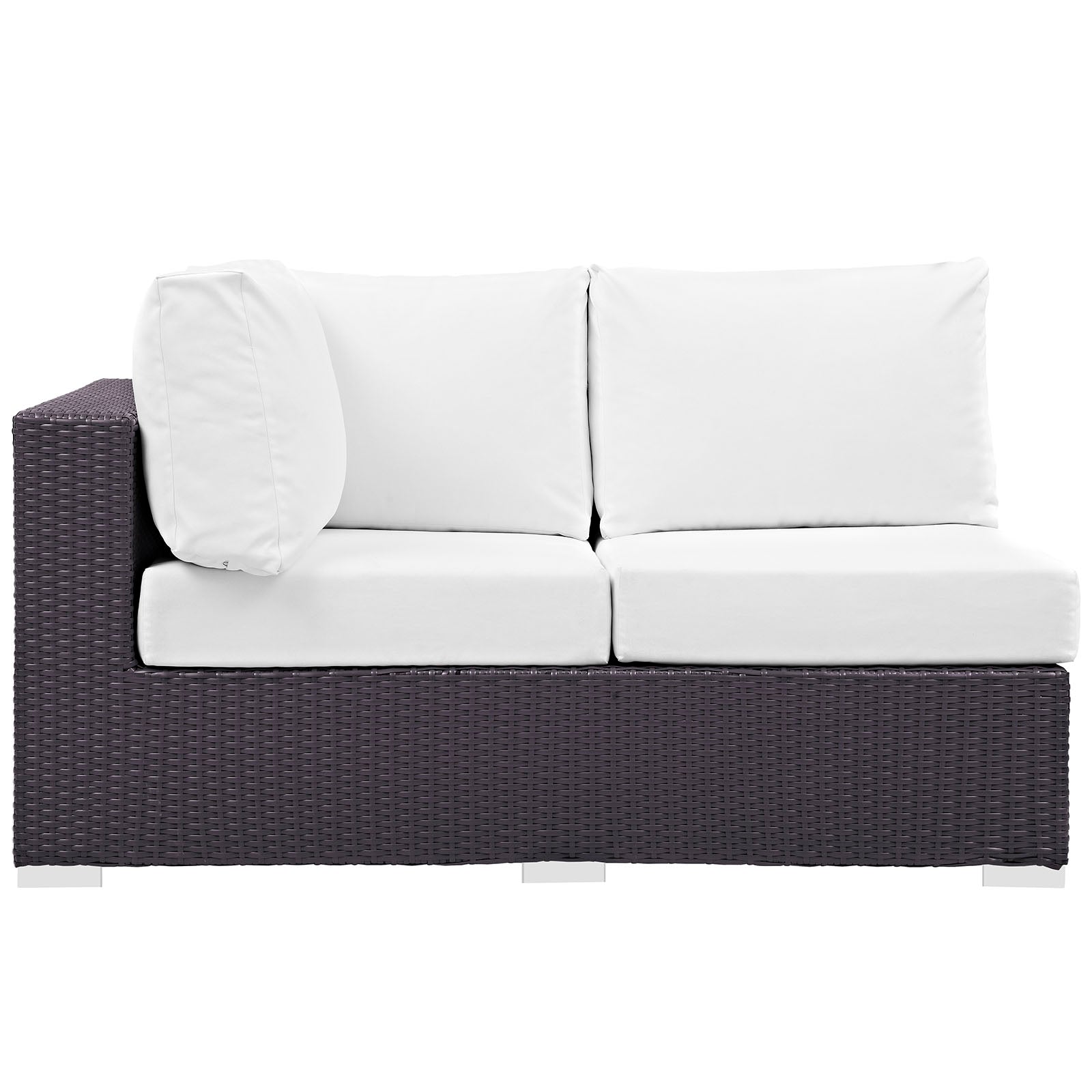 Convene Outdoor Patio Left Arm Loveseat By HouseBean