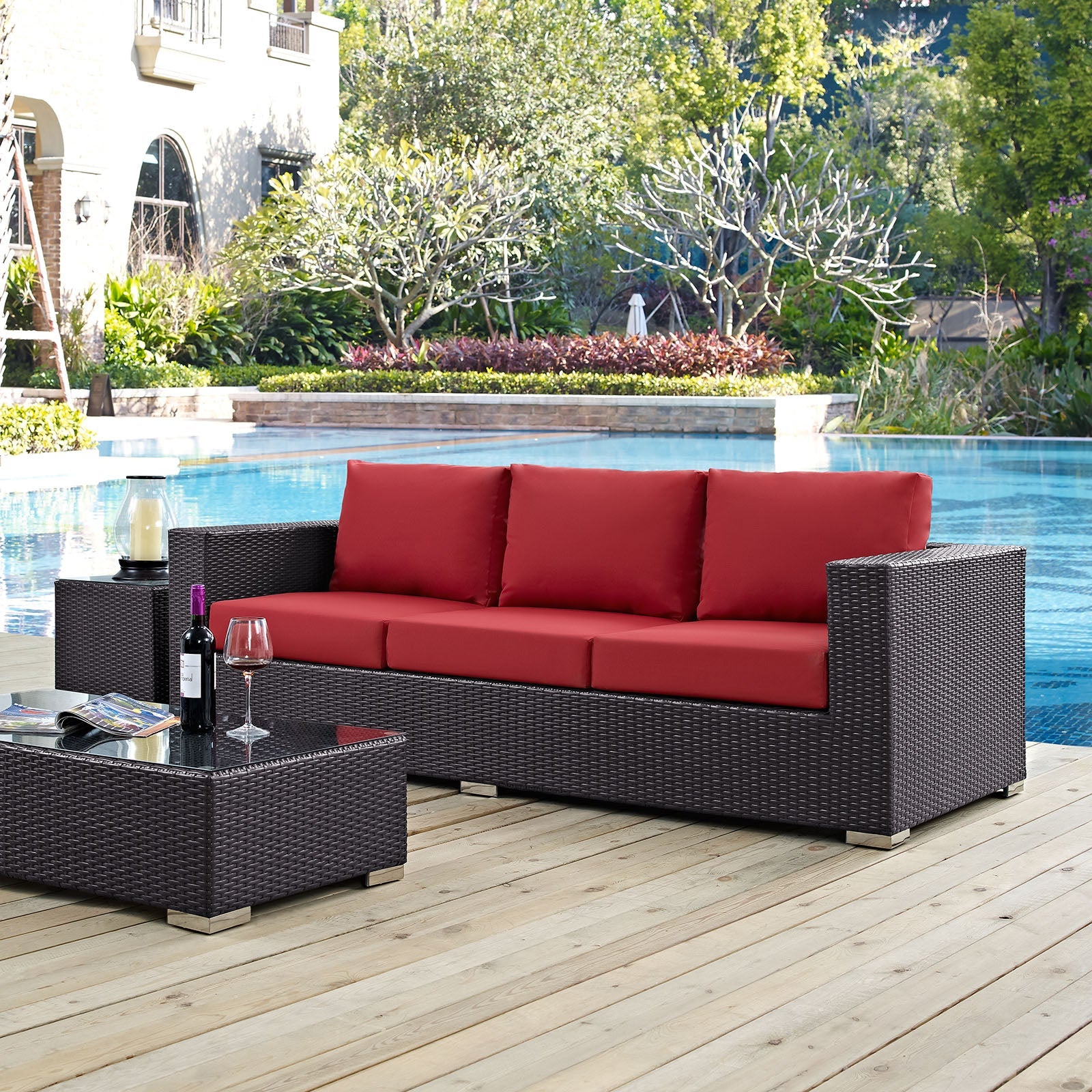 Convene Outdoor Patio Sofa by Modway