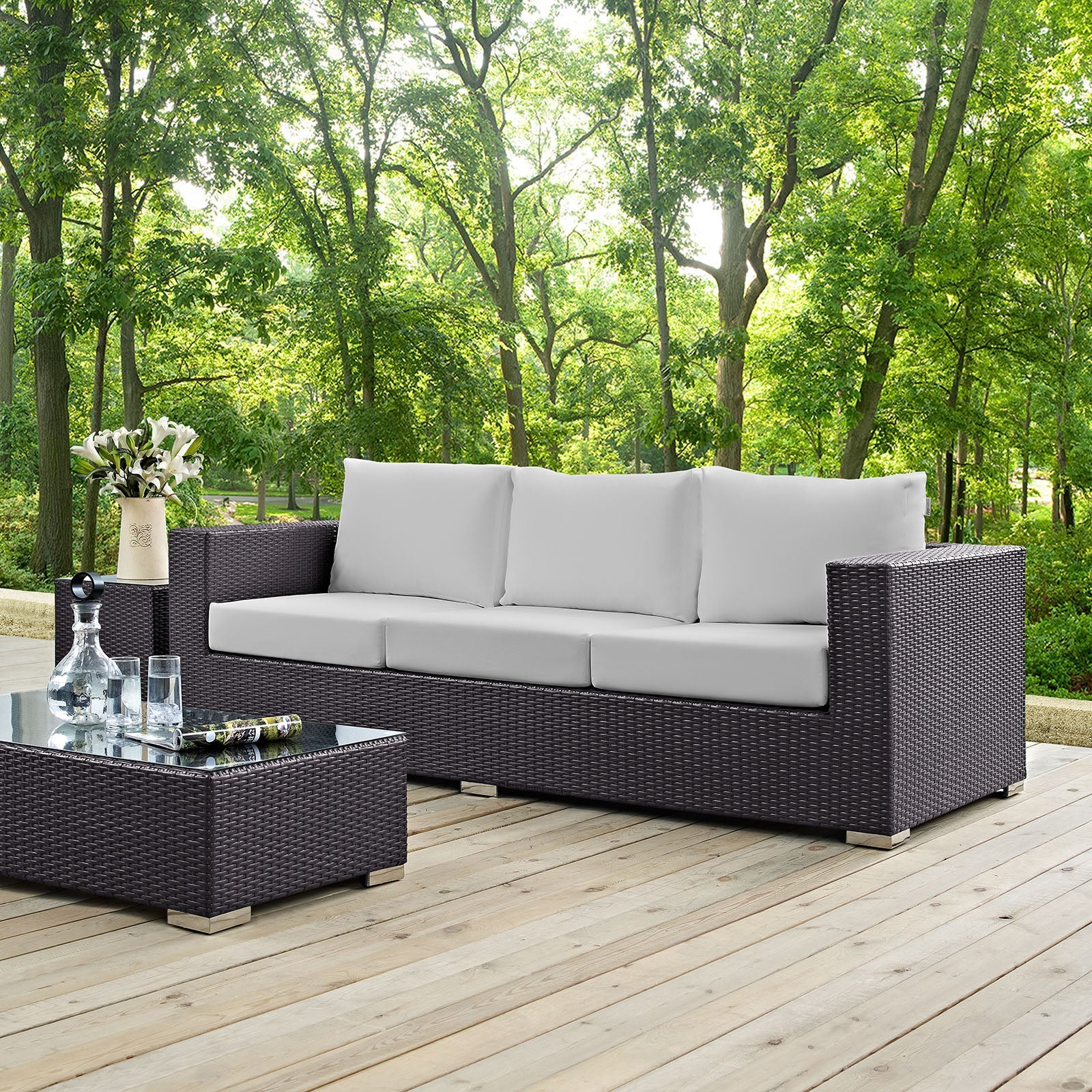 Convene Outdoor Patio Sofa by Modway