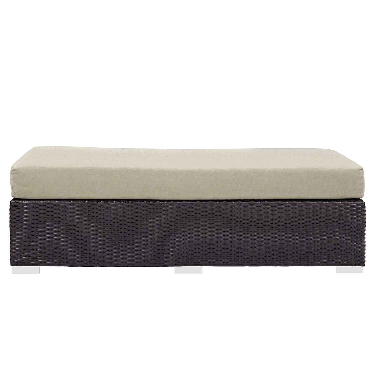 Convene Outdoor Patio Fabric Rectangle Ottoman by Modway