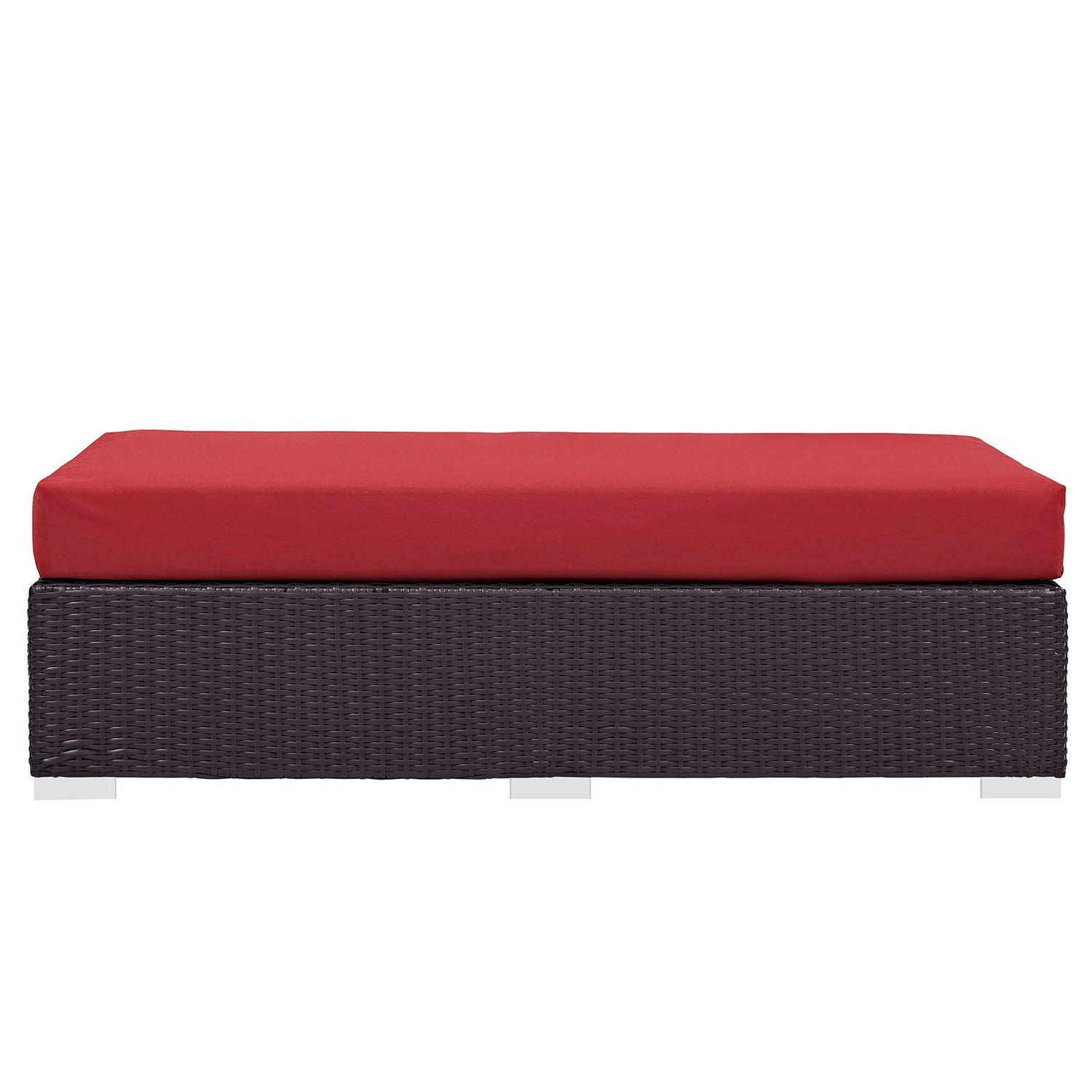 Convene Outdoor Patio Fabric Rectangle Ottoman by Modway
