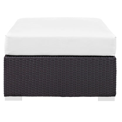 Convene Outdoor Patio Fabric Rectangle Ottoman by Modway