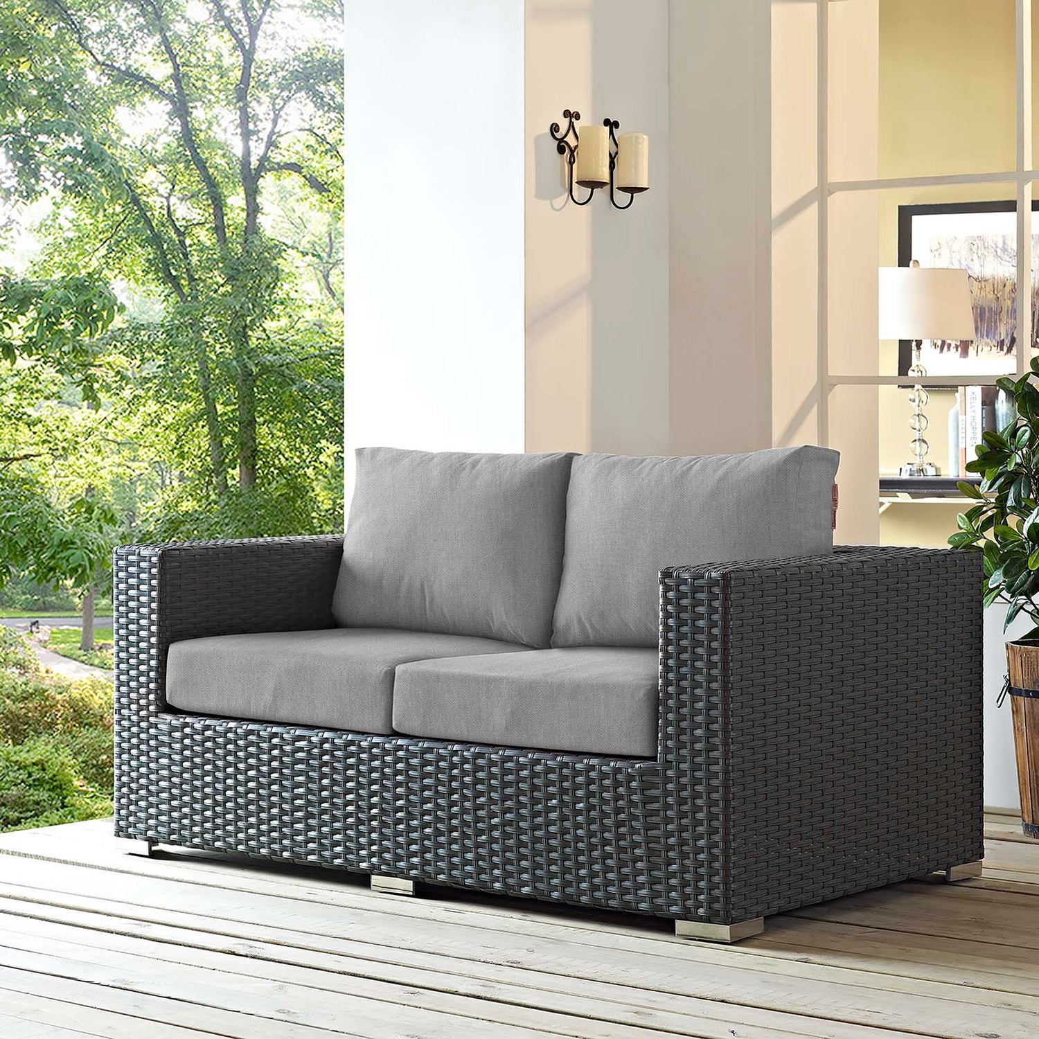 Sojourn Outdoor Patio Sunbrella¬Æ Loveseat by Modway