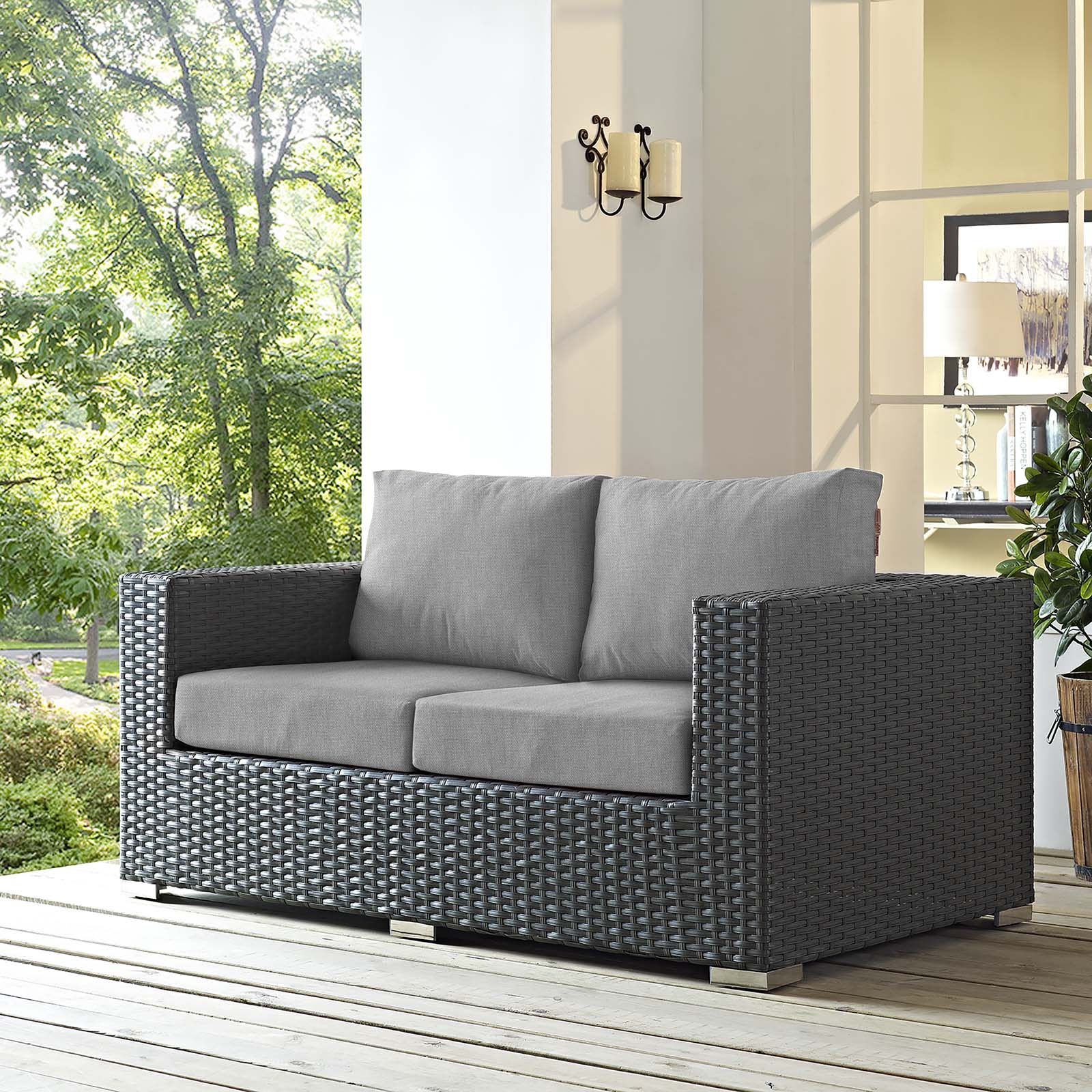 Sojourn Outdoor Patio Sunbrella¬Æ Loveseat by Modway