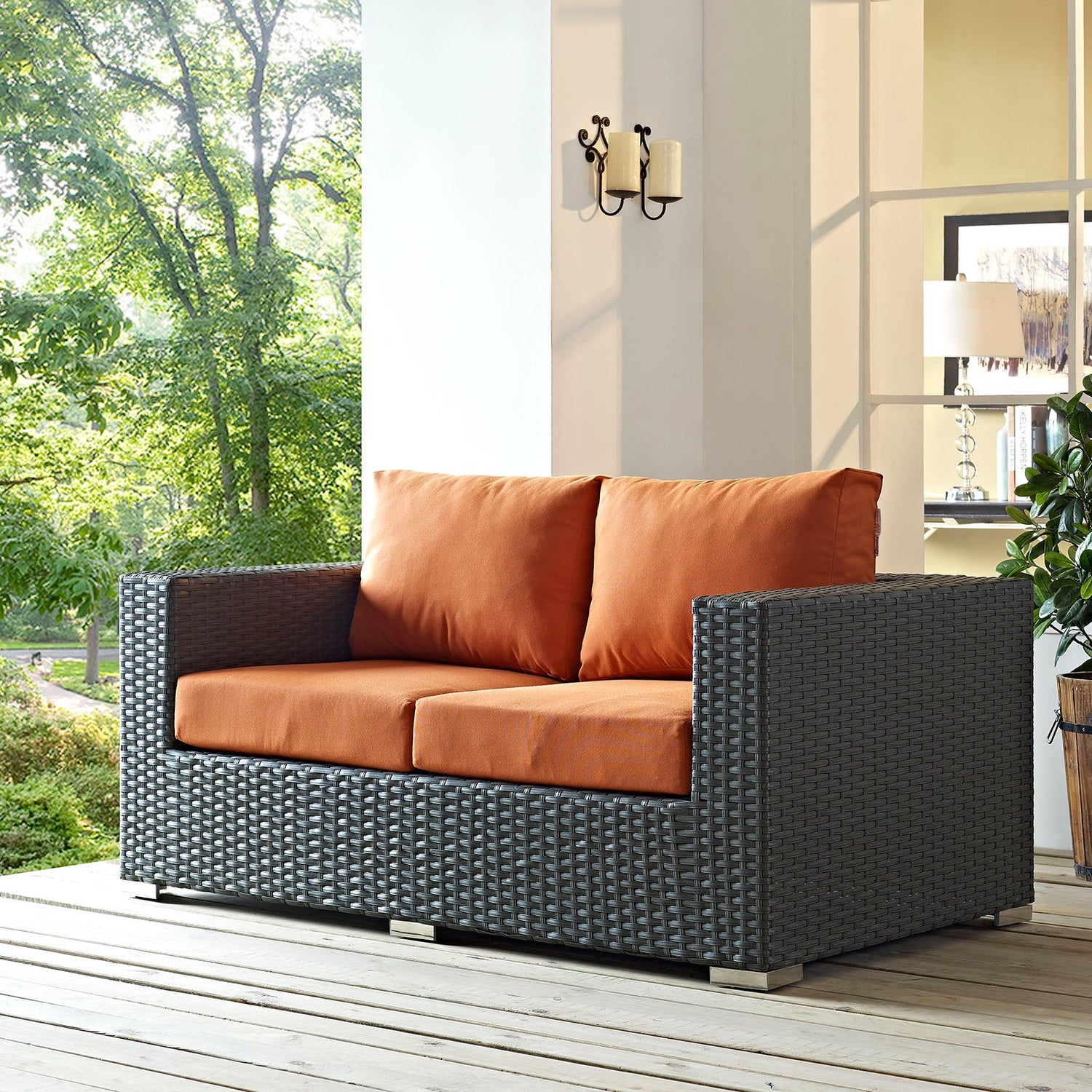 Sojourn Outdoor Patio Sunbrella¬Æ Loveseat by Modway