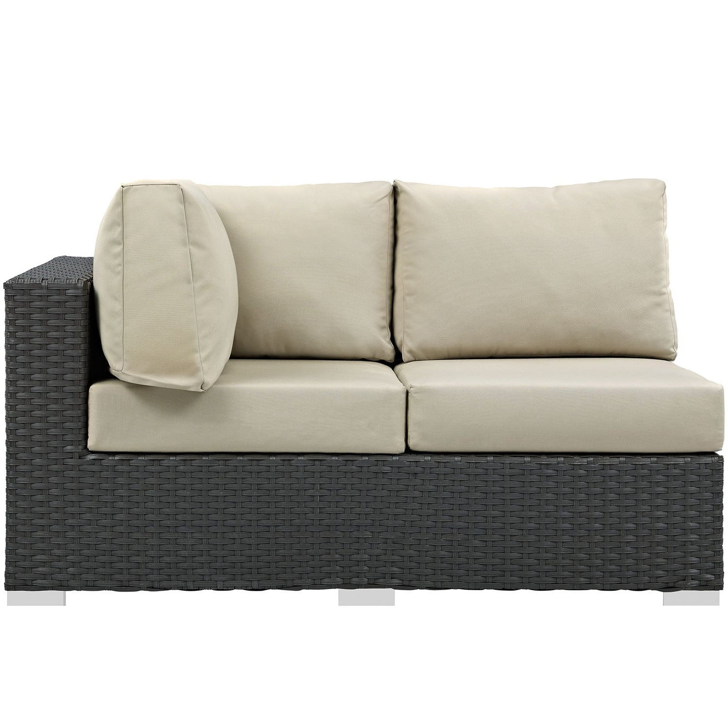Sojourn Outdoor Patio Sunbrella¬Æ Left Arm Loveseat by Modway