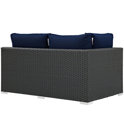 Sojourn Outdoor Patio Sunbrella¬Æ Left Arm Loveseat by Modway