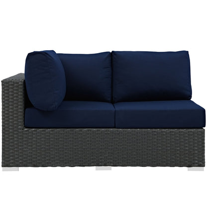 Sojourn Outdoor Patio Sunbrella¬Æ Left Arm Loveseat by Modway