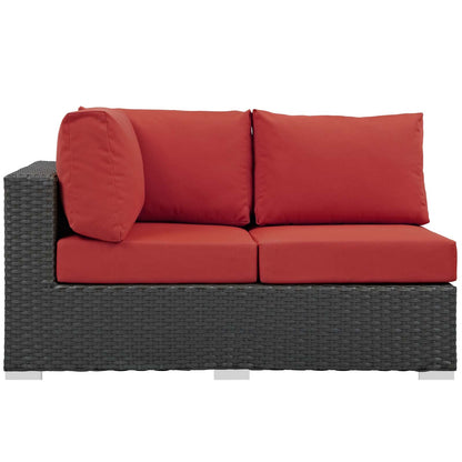 Sojourn Outdoor Patio Sunbrella¬Æ Left Arm Loveseat by Modway