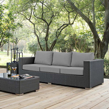 Sojourn Outdoor Patio Sunbrella¬Æ Sofa by Modway