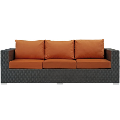 Sojourn Outdoor Patio Sunbrella¬Æ Sofa by Modway