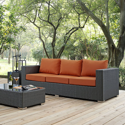 Sojourn Outdoor Patio Sunbrella¬Æ Sofa by Modway