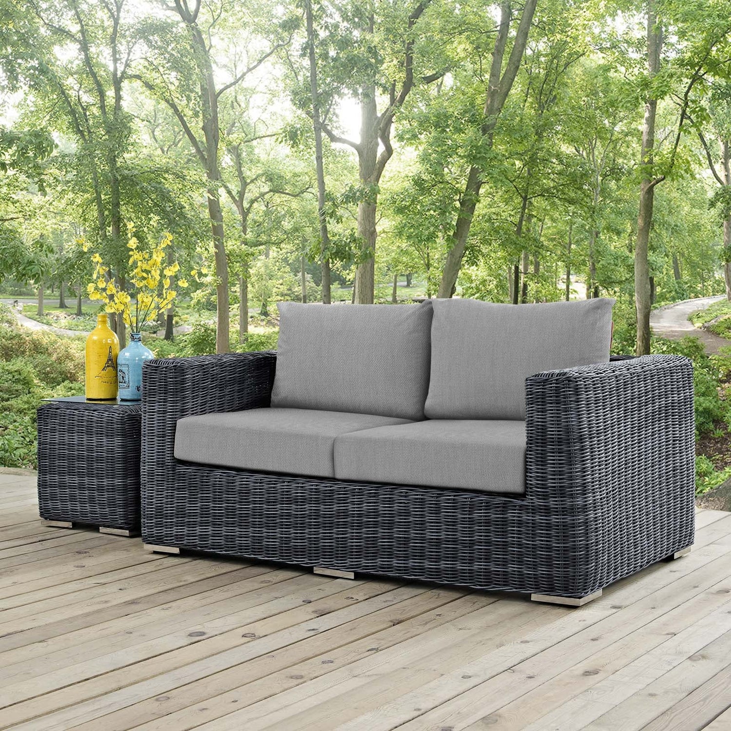 Summon Outdoor Patio Sunbrella¬Æ Loveseat by Modway